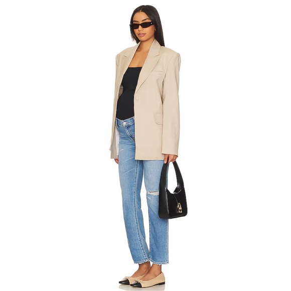 Hatch The Boyfriend Maternity Jeans Destroyed Light Wash Sz 25 - Picture 11 of 11